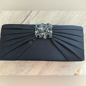 Black clutch bag